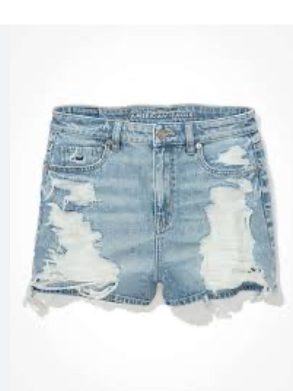 American Eagle Mom Light Blue Shorts Women Size 8